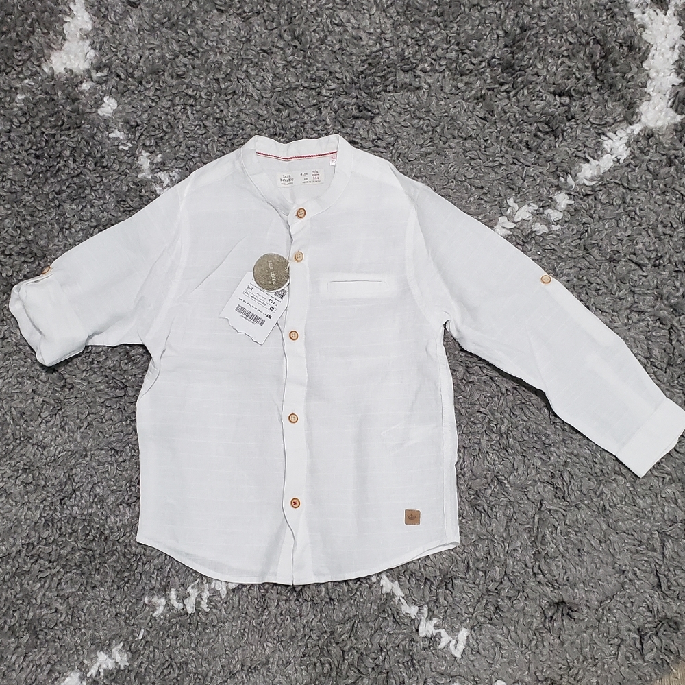 NWT Zara Boys Button Up Shirt